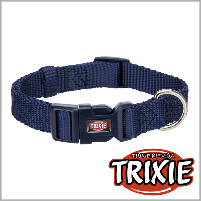 ТРИКСИ Украина - Ошейник  Trixie 202213 "Premium",S: 25-40см/15мм, индиго