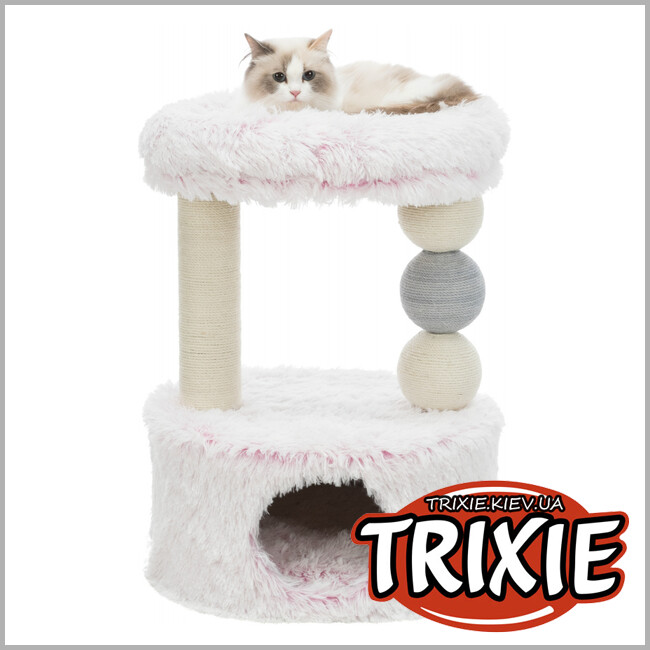 ТРИКСИ Украина - Дом драпак Trixie Harvey Scratching Post  (73см бело-розовый)