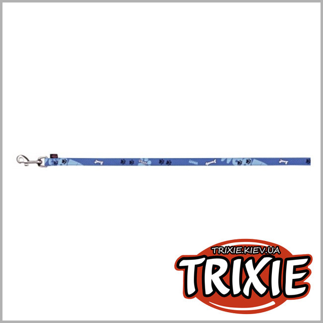 ТРИКСИ Украина - Поводок для собак TRIXIE - Woof(Размер:1м/20мм, Цвет: синий, нейлон)