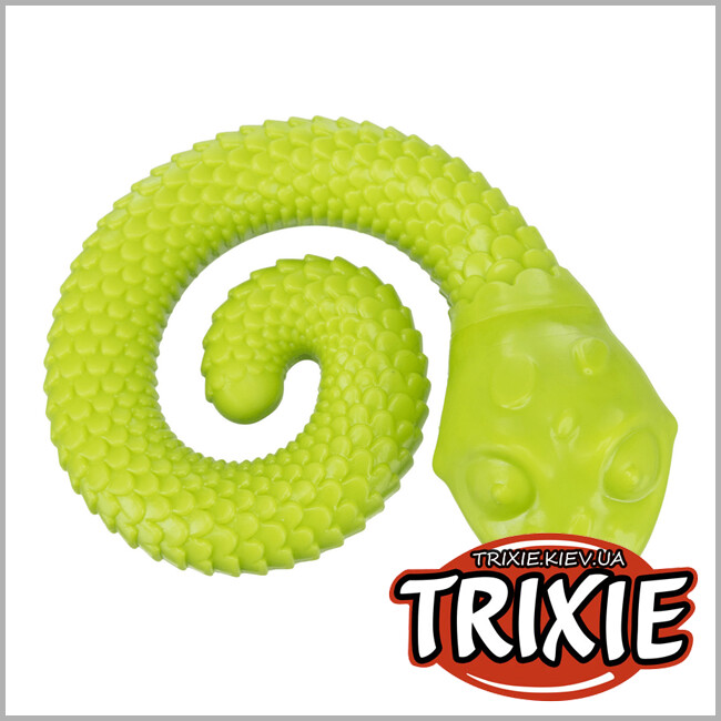 ТРИКСИ Украина - Змея для медленной еды Trixie Snack Snake (TRP резина со звуком 18 см)