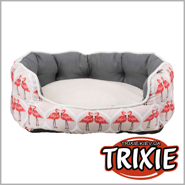 ТРИКСИ Украина -  Лежак Flamingo - TRIXIE, (80 х 65см, розовый/серый/крем)