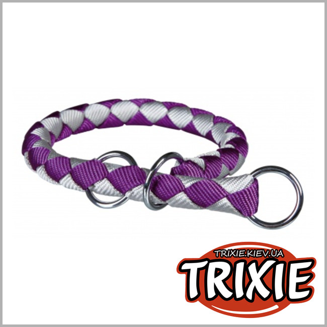 ТРИКСИ Украина - Ошейник-удавка для собак TRIXIE - Cavo (Размер:39-45см/12мм, Цвет:сиреневый/серебро)