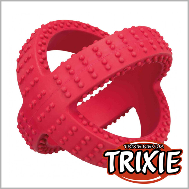 ТРИКСИ Украина - Игрушка для собаки Tugger-TRIXIE (резина, 14 см, красный)