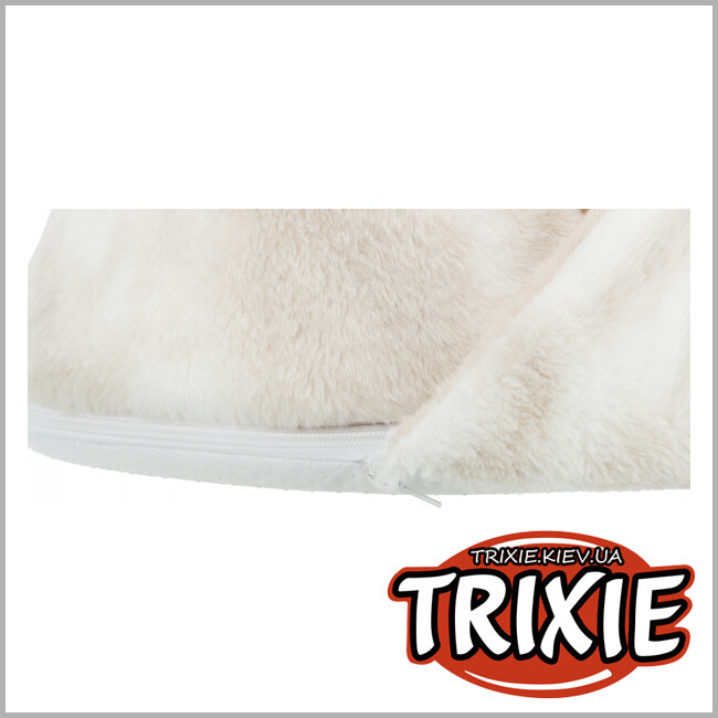ТРИКСИ Украина - Лежак Nelli-TRIXIE со съемным бортиком (43х35см, белый/серо-коричневый)