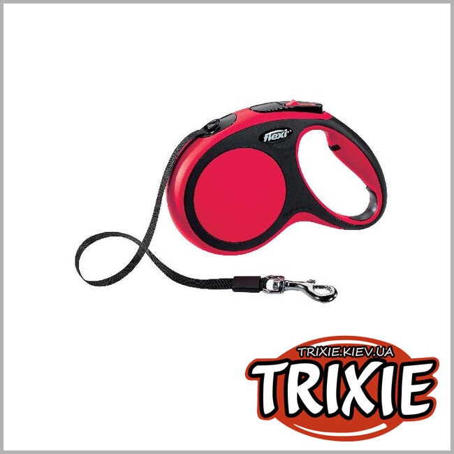 ТРИКСИ Украина - Флекси TRIXIE - New COMFORT (5м/25 кг, красный)