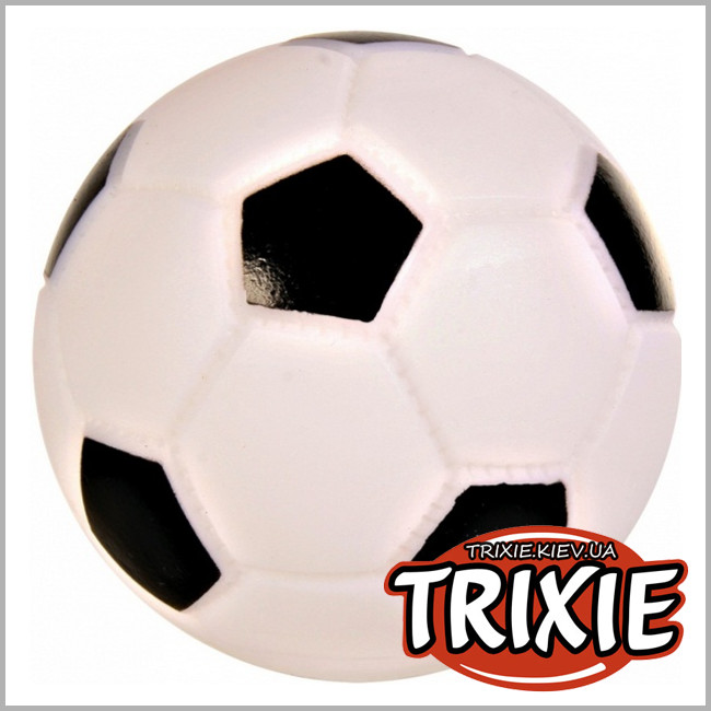 ТРИКСИ Украина - Виниловый футбольный мяч для собак TRIXIE (Размер: 6см)