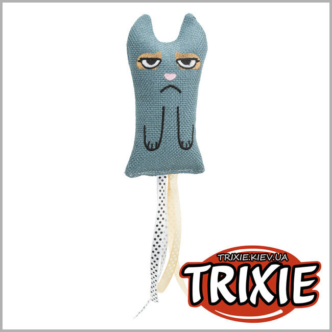 ТРІКСІ Україна - Іграшка-кішка XXL Trixie з стрічками (15 cm)