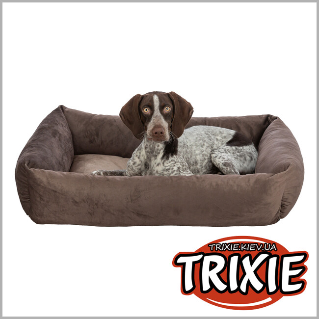 ТРИКСИ Украина - Лежак для собак Trixie 37775 "Lionel" (переработанный флис), 65х55см, коричневый/беж