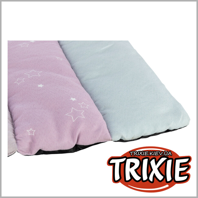 ТРИКСИ Украина - Junior Trixie 38247 лежак "Patchwork", 68х62см, мятный/светло-сиреневый/розовый