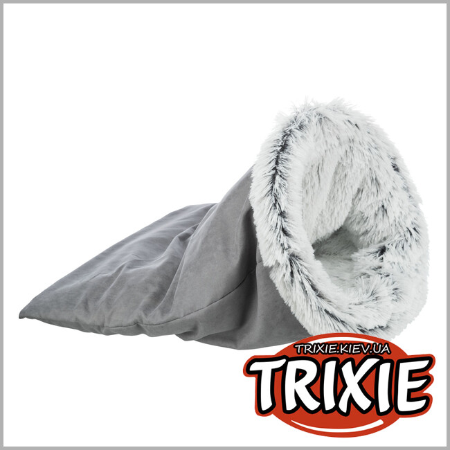 ТРИКСИ Украина - Лежак-пещера для животных Trixie 38028 "Harvey", 40х60см, серый/бело-черный