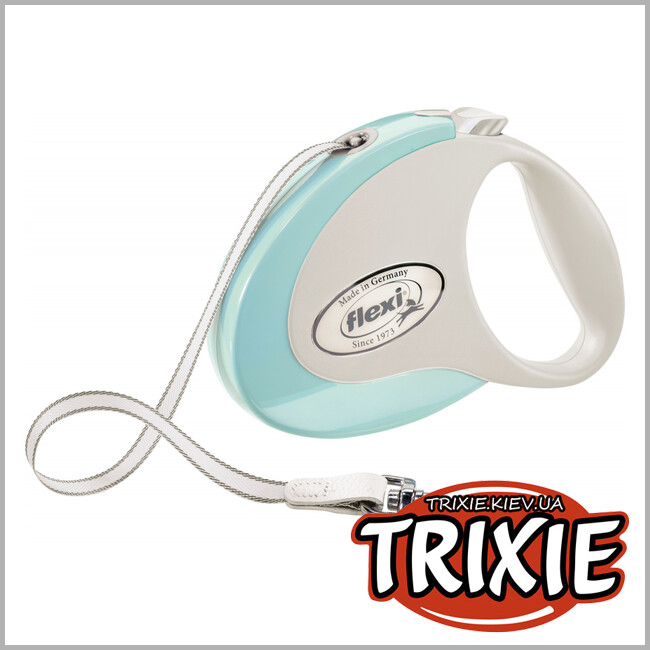 ТРИКСИ Украина - Флекси STYLE-TRIXIE (M, 5м/до 25 кг, мятный)