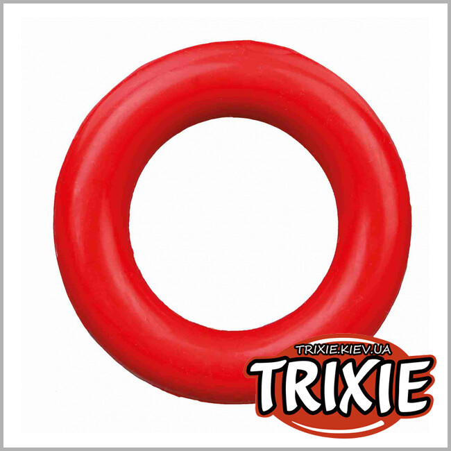 ТРІКСІ Україна - Гумове кільце Trixie Ring Dog Toy (гума 9см)