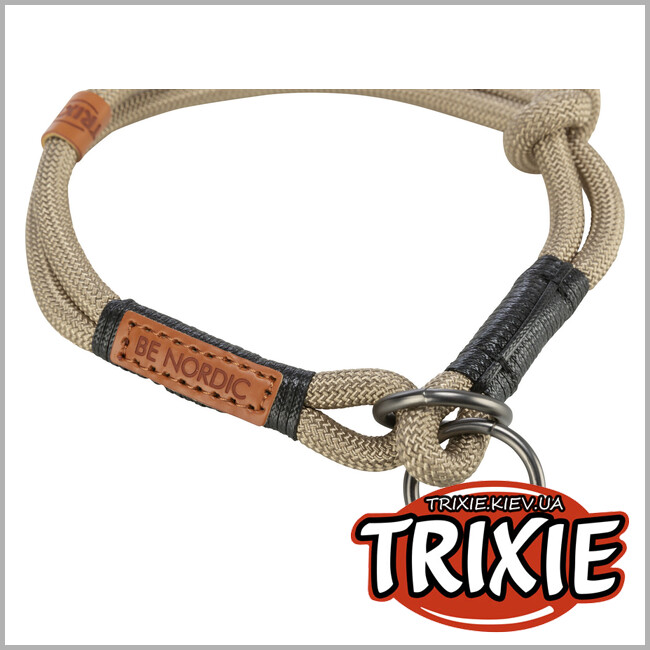 ТРИКСИ Украина - Ошейник-удавка Trixie 17264 "BE NORDIC", S-M: 40см/8мм, песок/черный