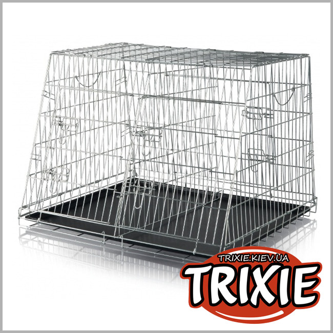 ТРИКСИ Украина - Двухместная переносная клетка Trixie Home Kennel (двойная 93х68х79см)