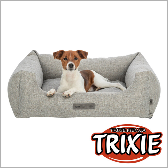 ТРИКСИ Украина - Лежак для собак Trixie 37495 "Matteo", 80х60см, светло-серый