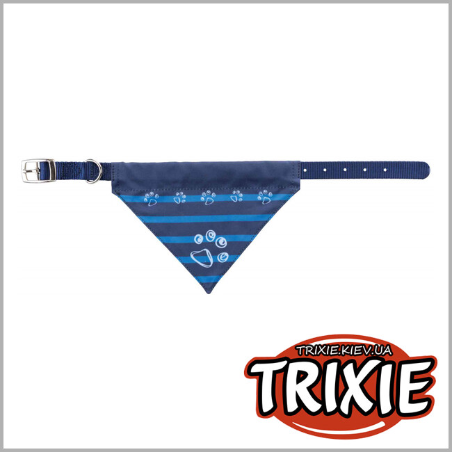 ТРИКСИ Украина - Ошейник с косынкой TRIXIE (нейлон, 37–47 cм/20 мм, индиго)