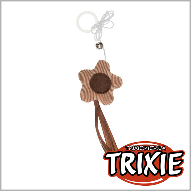 ТРИКСИ Украина - Цветок с кисточками на резинке TRIXIE (6 см/65 см)