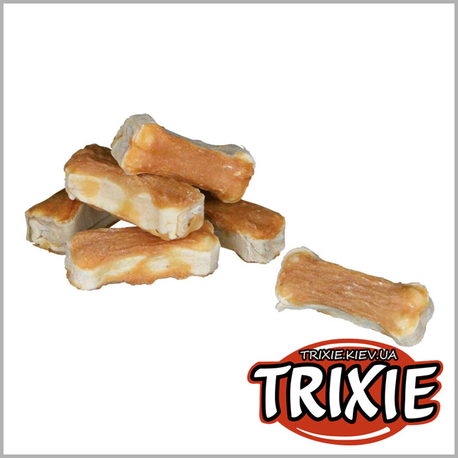 ТРИКСИ Украина - Лакомство для собак Trixie 31340 DENTA fun для чистки зубов курица 8шт. 5см/120г
