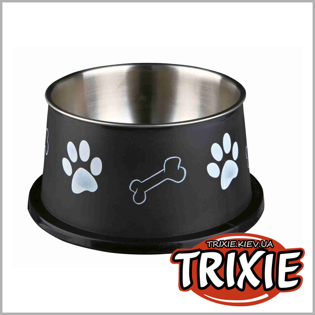 ТРИКСИ Украина - Высокая миска Trixie Long-Ear Bowl stainless steel (нержавеющая 900ml /ø 19 см)
