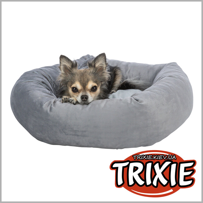 ТРИКСИ Украина - Лежак для собак Trixie 37780 "Lionel" (переработанный флис), 50 серый