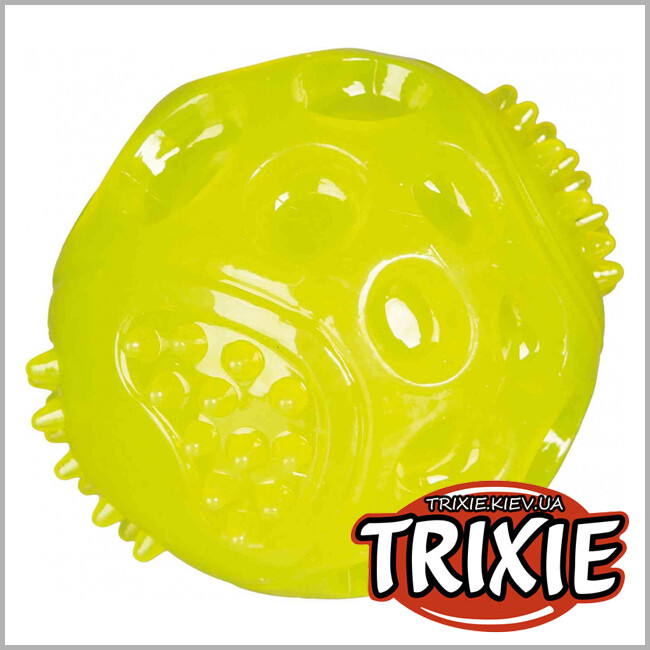 ТРИКСИ Украина -  TPR мигающий мяч для собак TRIXIE (Размер: 7.5 см)