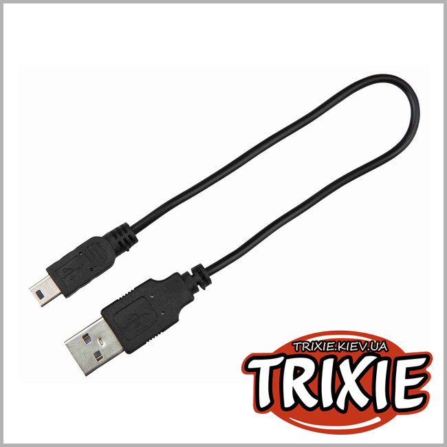 ТРИКСИ Украина - Ошейник для животных, светящийся Trixie 12684 "Flash",USB,силикон, M-L: 50см/18мм,зеленый