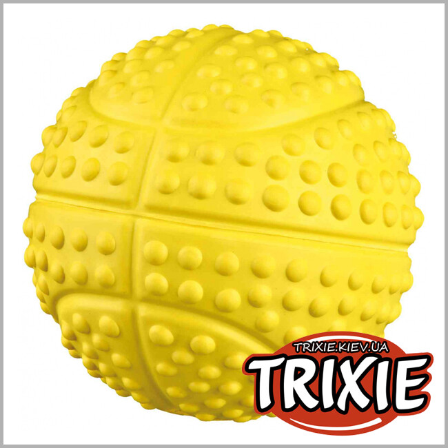 ТРИКСИ Украина - Спортивный мяч с пищалкой для собак TRIXIE (Размер: 7см)