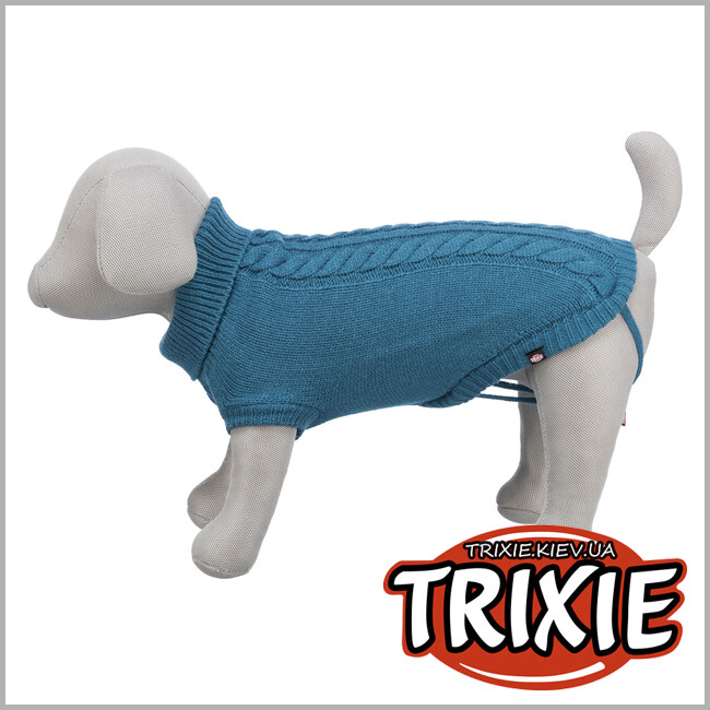 ТРИКСИ Украина - Пуловер для собак Trixie 680061 "Kenton", XS: 34/24см, синий