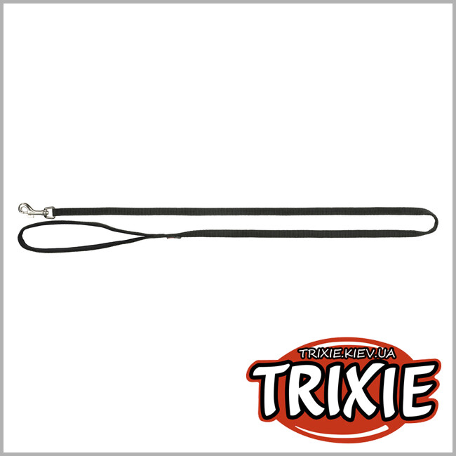 ТРІКСІ Україна - Повідець для собак Trixie 200216 Premium графітовий з неопреновою підкладкою розмір M-L 1 м/20 мм