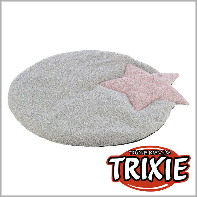 ТРИКСИ Украина - Junior Trixie 38244 лежак со звездой (тедди), 55х61см, серый/светло-сиреневый