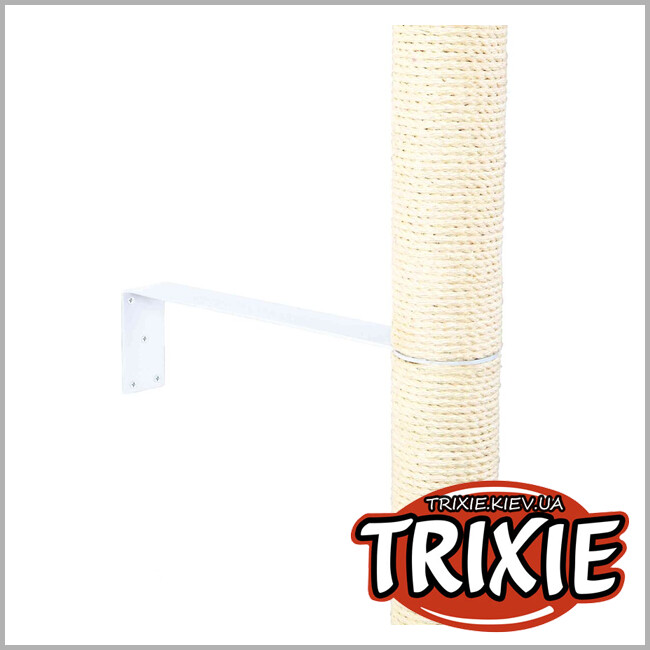 ТРІКСІ Україна - Кріплення настінне Trixie 49910 для встановлення будинків для тварин (метал) 43х10х5/8cм, білий