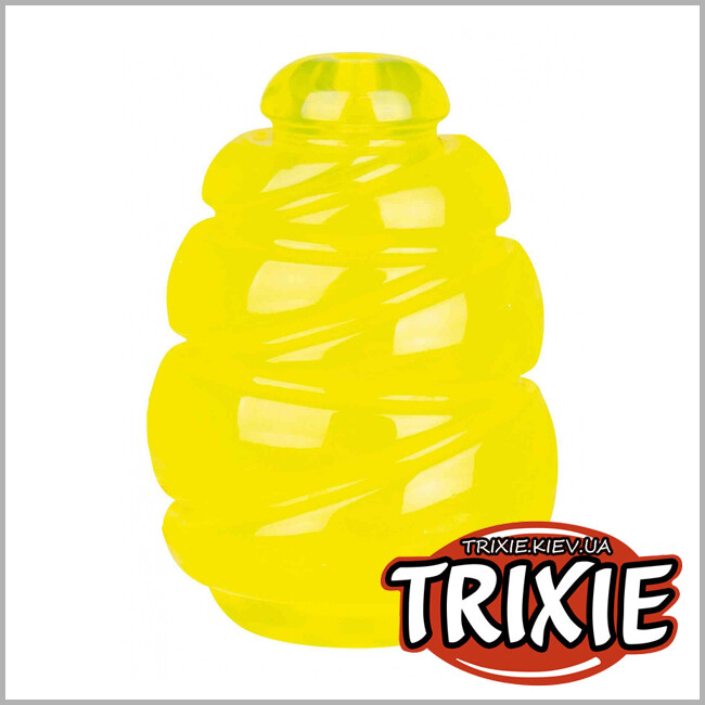 ТРИКСИ Украина - Спортивный сверхпрочный мяч TRIXIE (резина, ø 9см, жёлтый)