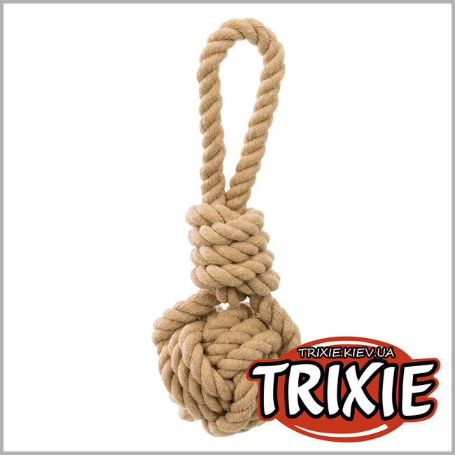 ТРИКСИ Украина - BE NORDIC игровой канат с узлом  Trixie (хлопок 7 / 20 см)