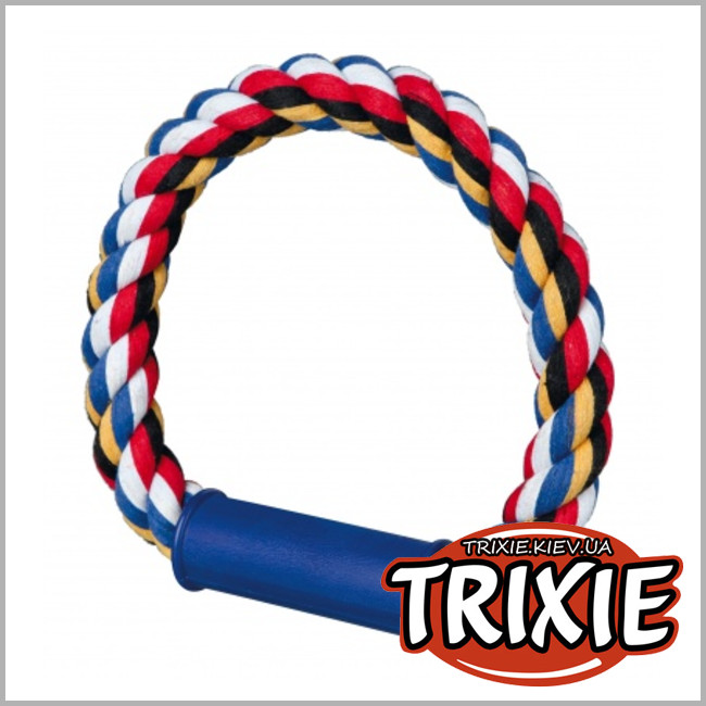 ТРИКСИ Украина - Игровой канат кольцо  Trixie Denta Fun (хлопок 30см / 350g)
