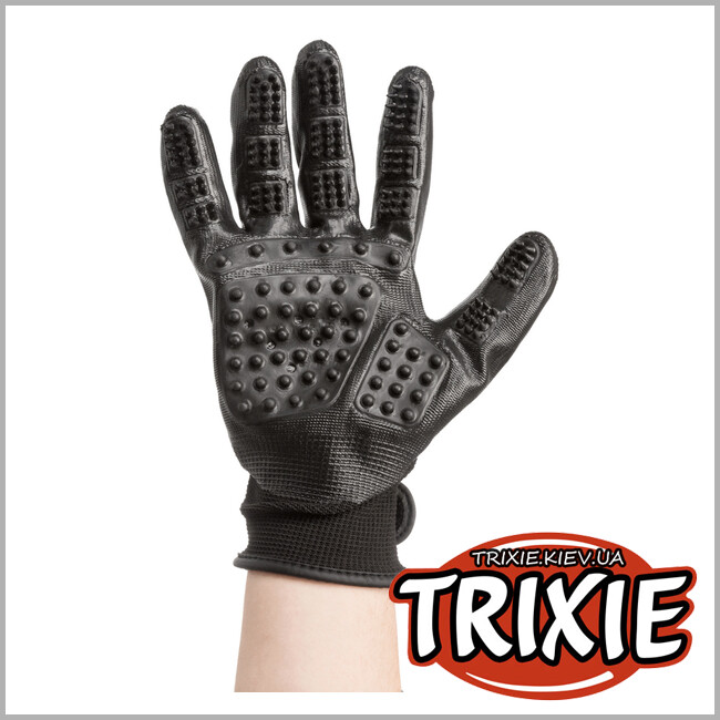 ТРИКСИ Украина - Перчатка д/ухода за мехом TRIXIE (нейлон/резина,16х23см, 1пара)
