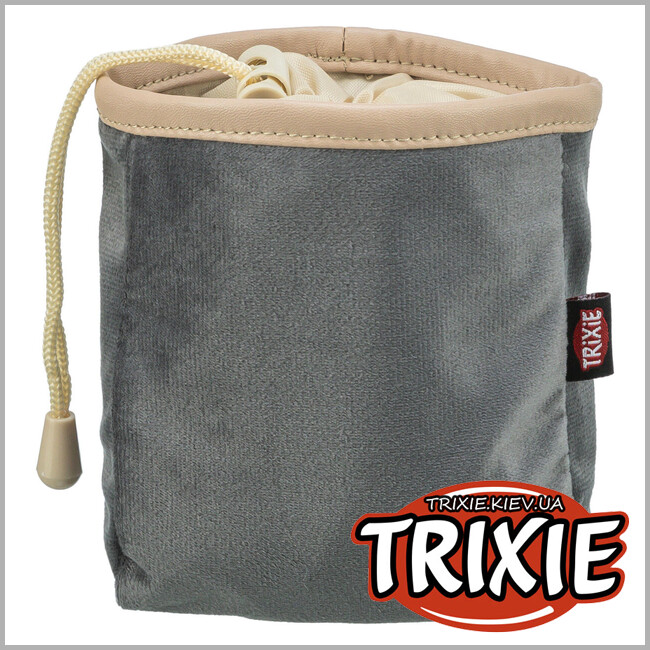 ТРИКСИ Украина - Сумка для лакомства Trixie 32288 (замша) на пояс с клипсой, 9х14см