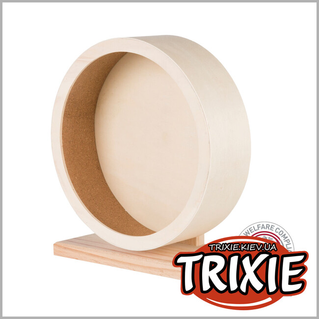 ТРІКСІ Україна - Бігове колесо для мишей Trixie 60922 (дерево/пробка), 21см