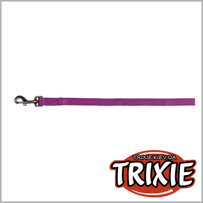 ТРИКСИ Украина - Поводок для собак TRIXIE - Premium (Размер:1.20м/10мм, Цвет:ягодный, нейлон)