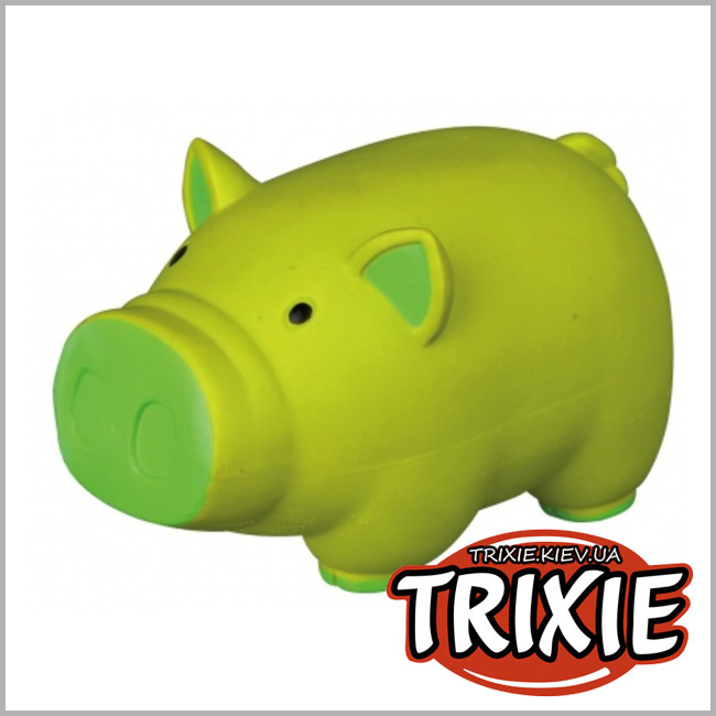 ТРИКСИ Украина - Поросенок  со звуком игрушка для собак TRIXIE  (со звуком латекс 11см)