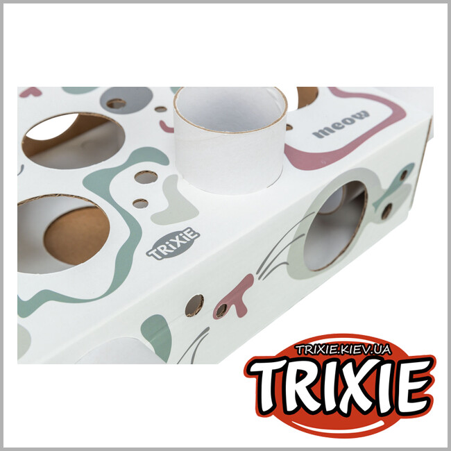 ТРІКСІ Україна - Розвиваюча гра для котів Trixie 45930 Cat Activity "Paws'n'Treats Box"(картон), 35х7х20см
