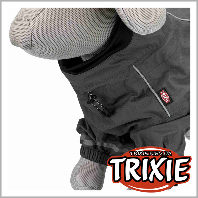 ТРИКСИ Украина - Дождевик-комбез TRIXIE - Vaasa (XS: 25 см, серый)