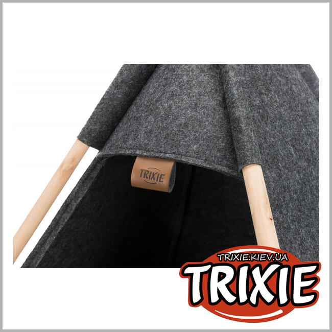 ТРИКСИ Украина - Лежак-вигвам Tipi-TRIXIE (войлок, 55х65х55см,антрацит)