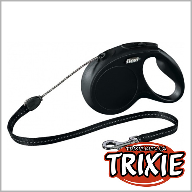 ТРИКСИ Украина - Flexi Рулетка для собак  TRIXIE  New CLASSIC M (M 5м трос)