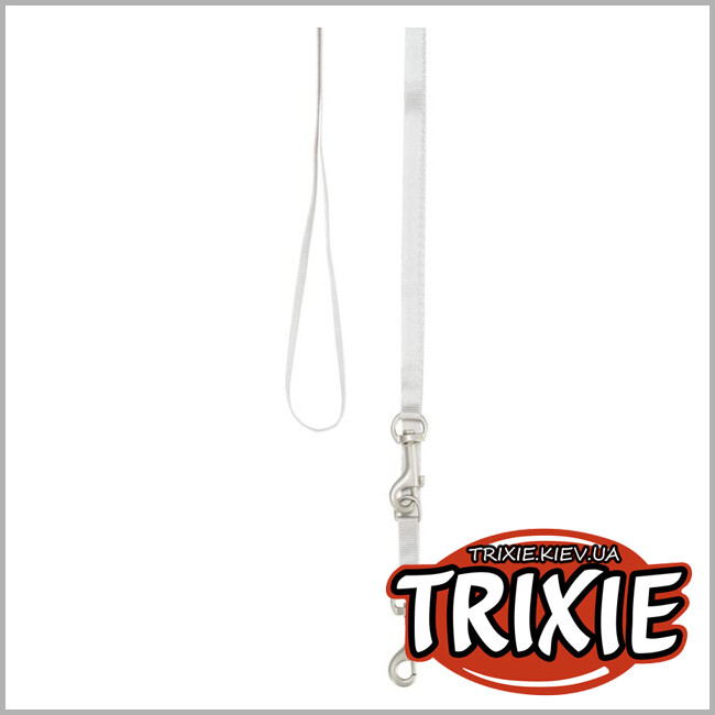 ТРІКСІ Україна - М'яка шлейка Junior Puppy із повідцем Trixie Junior Puppy Soft Harness with Lead (36-50cm*10mm, світло-сірий)