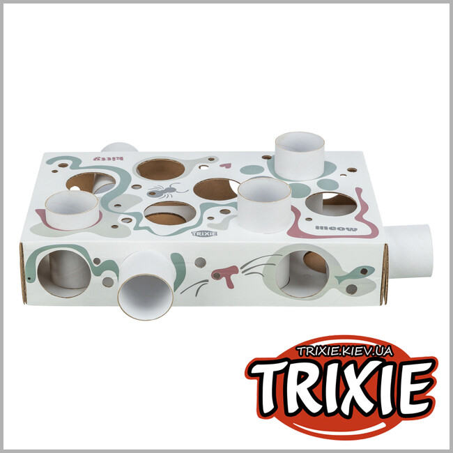 ТРІКСІ Україна - Розвиваюча гра для котів Trixie 45930 Cat Activity "Paws'n'Treats Box"(картон), 35х7х20см