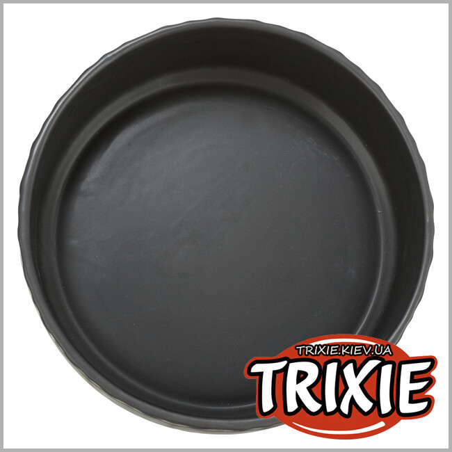 ТРИКСИ Украина - Миска керамическая Trixie Ceramic Bowl (0.4 L /ø 13 cm черная )