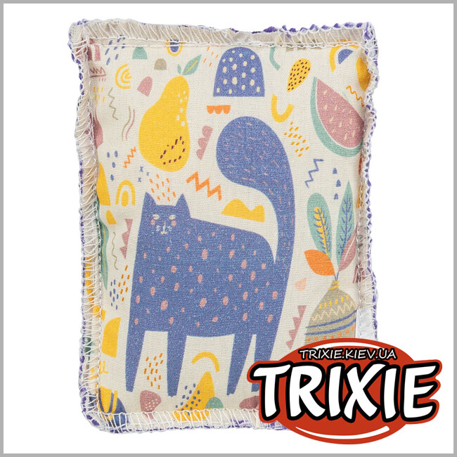 ТРИКСИ Украина - Игрушка-подушка Trixie 45721 с валерианой для кошек (хлопок), 7×9см
