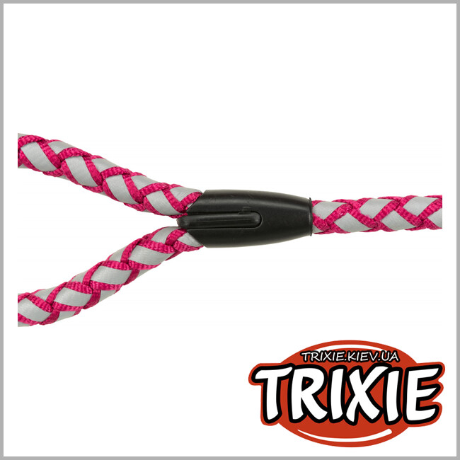 ТРИКСИ Украина - Поводок Cavo-TRIXIE светоотражающая (Размер L–XL: 1.00м/18мм,фуксия)
