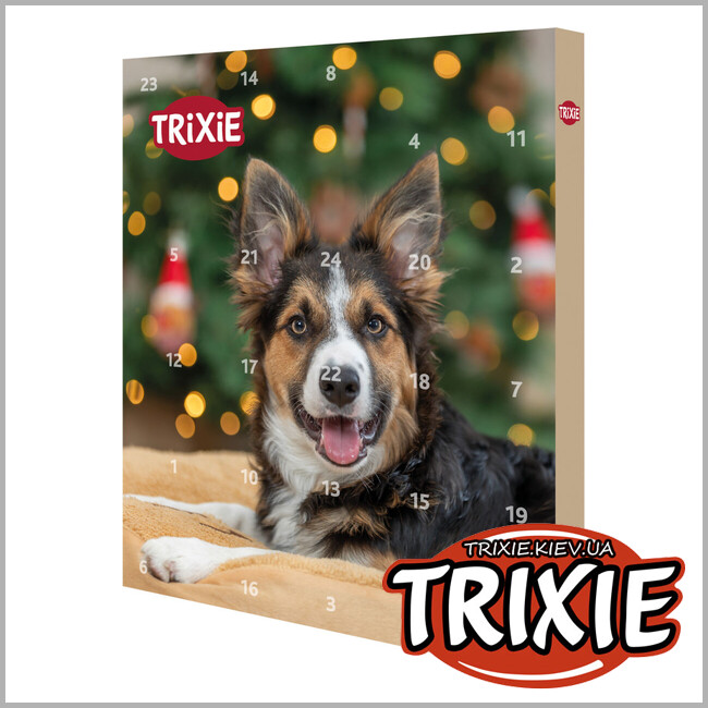 ТРИКСИ Украина - Адвент-календарь для собак Trixie 9268 Рождественский с лакомством 30х34х3,5 см