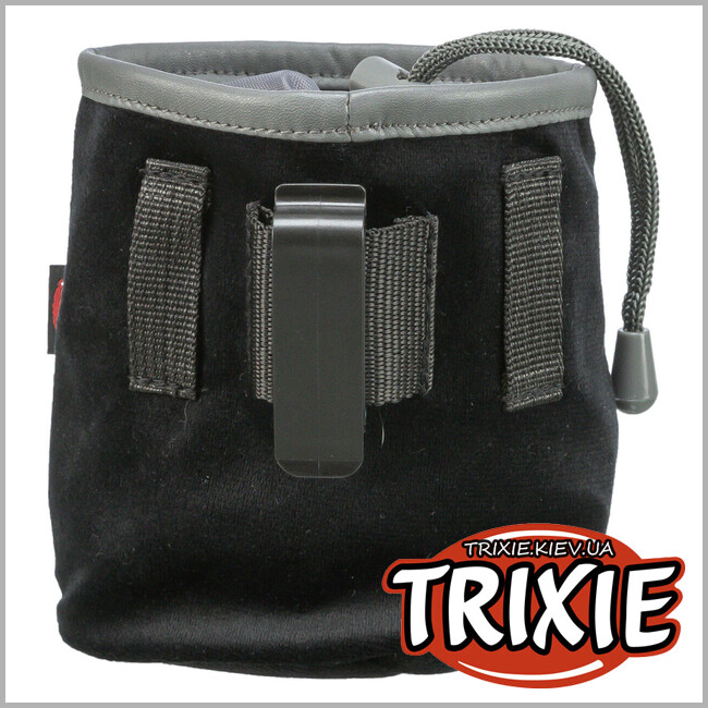 ТРИКСИ Украина - Сумка для лакомства Trixie 32288 (замша) на пояс с клипсой, 9х14см